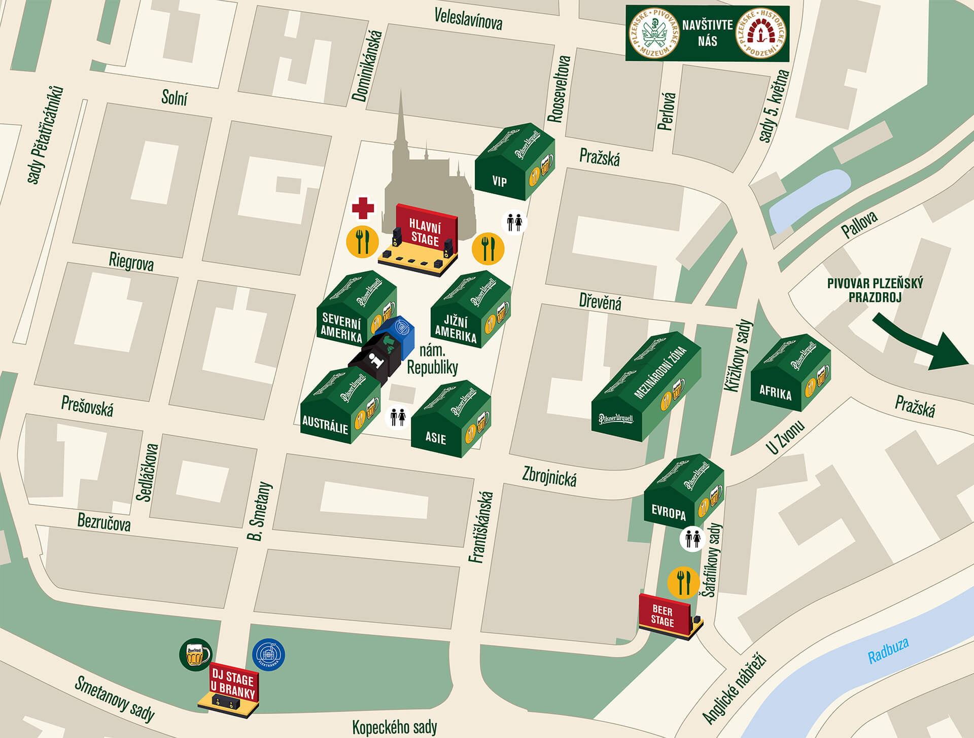 Pilsner Fest 2025 map
